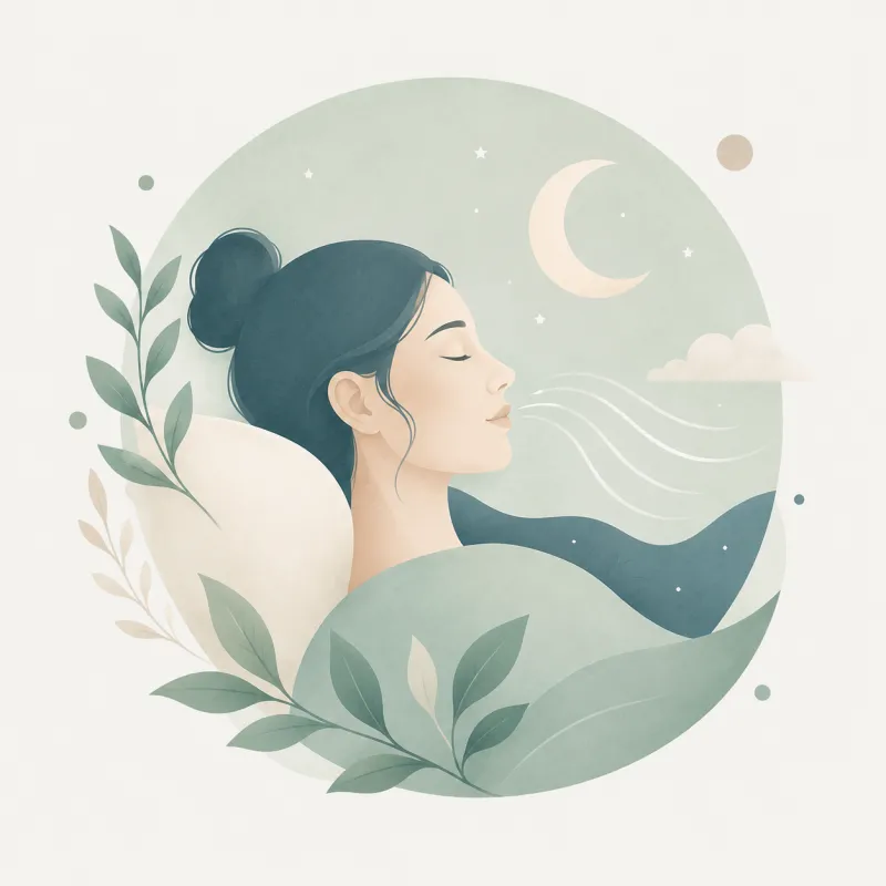 Illustration stress sommeil et anxiété